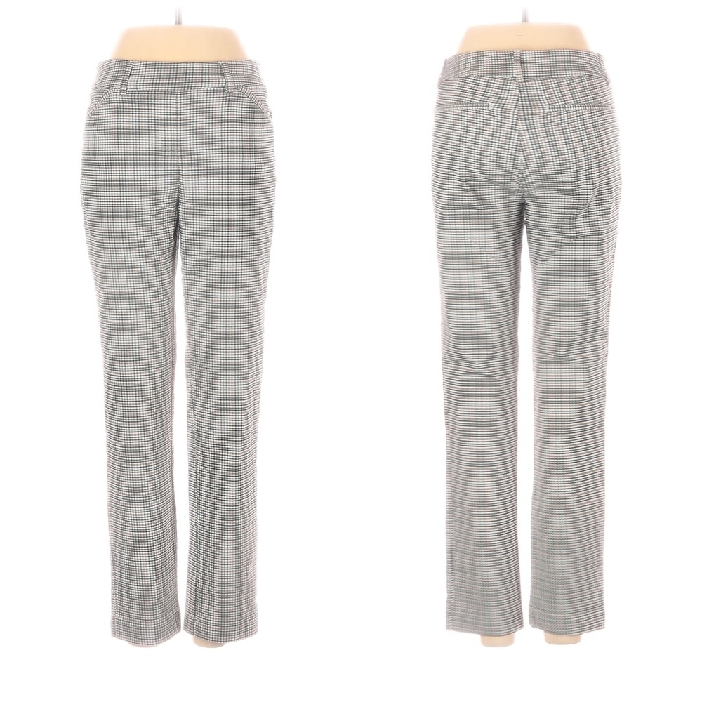 Massimo Fabbro Italy Checkered Casual Pull On Stretchy Pants